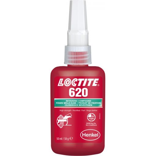 Csapágyrögzítő, Loctite® 620, közepes/nagy szilárdságú | Ragasztó anyagok