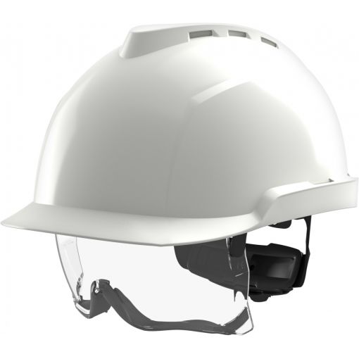 Villanyszerelő-védősisak V-Gard® 930 integrált szemvédelemmel | Speciális sisakok